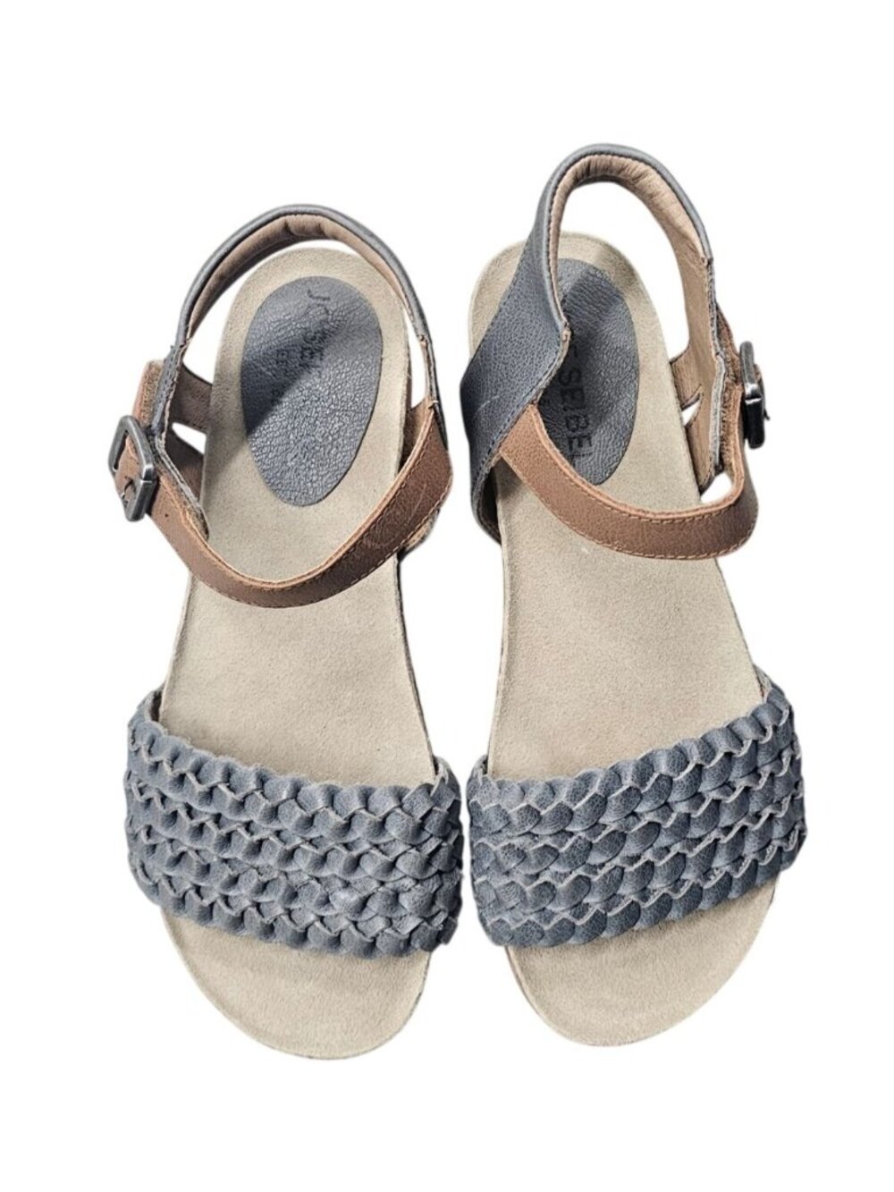 Josef Seibel Women's Clea 16 Platform Comfort Sandals, Jeans Combo Size 36 - Picture 8 of 15